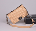 2014 LE Boy Chanel Flap Shoulder Bag Original Sheepskin Leather A67086 Apricot A67086