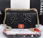 2014 Le Boy Chanel Flap Shoulder Bag Original Leather A68915 Black A68915