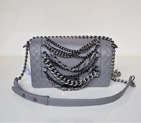 2014 Le Boy Chanel Flap Shoulder Bag in Calfskin Leather A67919 Gray A67919