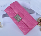 2014 Miss Dior Original leather wallet 3402 in Peach