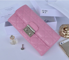2014 Miss Dior Original leather wallet 3402 in Pink