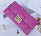 2014 Miss Dior Original leather wallet 3402 in Purple