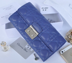 2014 Miss Dior Original leather wallet 3402 in Royalblue