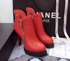2014 New Arrivals Chanel Winter Short Boots CHW0612