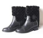 2014 New Arrivals Chanel Winter Short Boots CHW0636