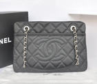 2014 chanel Original Black Caviar leather large square double C zipper bag A67885 A67885