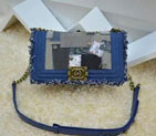 2015 Boy Chanel Flap Shoulder Bag Denim A67086 Blue A67086