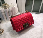 2015 Boy Chanel Flap Shoulder Bag Original Sheepskin Leather A67085 Red A67085