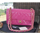 2015 Chanel 2.55 Series Bags Rose Patent Leather 1112 Gold 1112