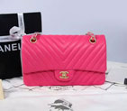 2015 Chanel 2.55 Series Flap Bag Original Sheepskin Leather 1112 Rose with Polished hardware 1112