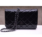 2015 Chanel A33814 Black Light Caviar Leather mini Flap Bag Ancient silver A33814