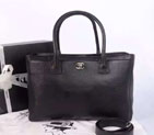 2015 Chanel Black Original Calfskin Leather Tote Bag A67008 A67008