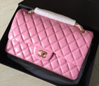 2015 Chanel Classic Flap Bag 1113 Original leather in Pink with Gold 1113