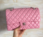 2015 Chanel Classic Flap Bag 1113 Original leather in Pink with Silver 1113