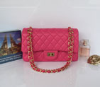 2015 Chanel Classic Flap Bag 2.55 Series Original Lambskin Leather 1112 Rose Gold 1112