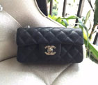 2015 Chanel Classic Flap Bag Original Caviar Leather A6035 Black with Silver A6035