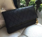 2015 Chanel Clutch Original Leather A56508 Black A56508