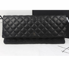 2015 Chanel Clutch Original Sheepskin Leather A82087 Black A82087