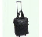 2015 Chanel CoCo Cocoon Quilted Nylon Trolley Case A47204 Black A47204