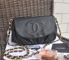 2015 Chanel Flap Shoulder Bag Cannage Pattern Leather A32668 Black A32668