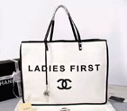 2015 Chanel Ladies First Tote Shopping Bag A93681 White A93681