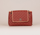 2015 Chanel Large Caviar Leather Messenger Bag A68672 Burgundy A68672