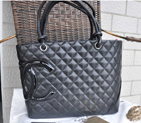 2015 Chanel Large Tote bag Original sheepskin in Black A25169