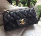 2015 Chanel Mini Flap Bag Original Caviar Leather A34008 Black A34008