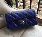 2015 Chanel Mini Flap Bag Original Caviar Leather A34008 Blue A34008