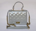 2015 Chanel Patent Leather A69049 Shoulder Bag Grey A69049