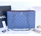 2015 Chanel Shopper Bag Original Caviar Leather A90454 Blue A90454