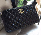 2015 Chanel Shoulder Bag Original patent Leather A99250 Black A99250