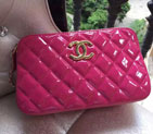 2015 Chanel Shoulder Bag Original patent Leather A99250 Rose A99250