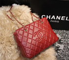 2015 Chanel Shoulder Bag Sheepskin Leather A68028 Red A68028