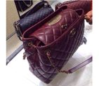 2015 Chanel Shoulder Bag in original Sheepskin Leather A49331 Burgundy A49331