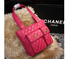 2015 Chanel Shoulder Tote Bag Sheepskin Leather A68032 Rose A68032