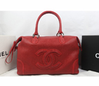 2015 Chanel Top Original Leather Tote Bag A69236 Red A69236