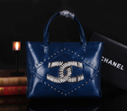 2015 Chanel Tote Bag Bright Leather A68088 Royal A68088
