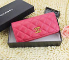 2015 Chanel Tri-Fold Wallet Original Leather A219003 Rose A219003