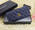 2015 Chanel Tri-Fold Wallet Original Leather A219003 Royal A219003