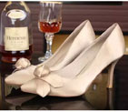 2015 Dior women silk satin high-heeled shoes