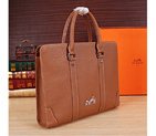 2015 Hermes Briefcase Grainy Leather H8017 Wheat H8017