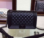 2015 LE Boy Chanel Flap Shoulder Bag Original Sheepskin Leather A67086 Black A67086