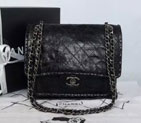 2015 Latest Chanel Shoulder Bag Original Iridescent Leather A59550 Black A59550