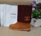 2015 chanel New Arrivals Nubuck Leather with Pearl Boots CHW0691