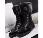2015 chanel New Arrivals Rabbit fur boots CHW0664