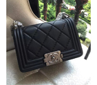 2016 Boy Chanel Flap Shoulder Bag Original Leather A67085 Black A67085