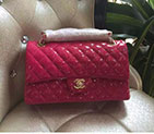2016 Chanel 2.55 Series Flap Bag Original Patent Leather 1112 Rose with Gold hardware 1112