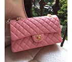 2016 Chanel 2.55 Series Flap Bag Pink Original Sheepskin Leather 1112 Gold hardware 1112