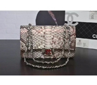 2016 Chanel 2.55 Series Flap Bag Real Python Leather 1112 with Silver 1112